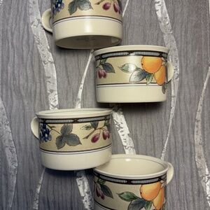 Mikasa Intaglio Garden Harvest tea cups/mugs